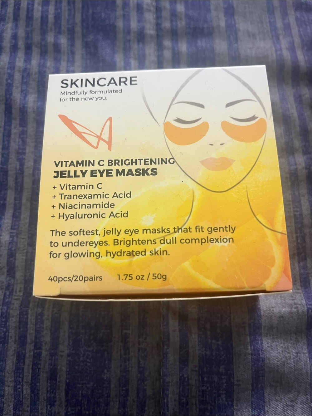 Vitamin C Brightening Jelly Eye Masks — Orange |